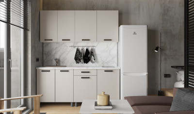 Кухонный гарнитур Нагано 1,8м, Кашемир