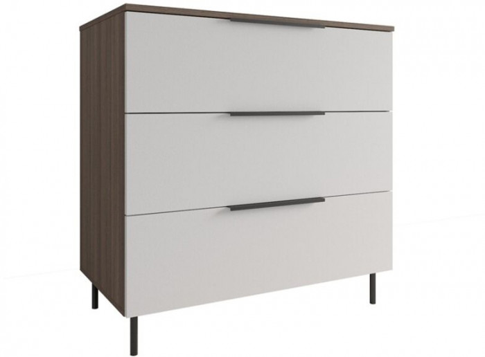 Модульная спальня Роза комп.3, Орех Франклин карамель/Белый софт