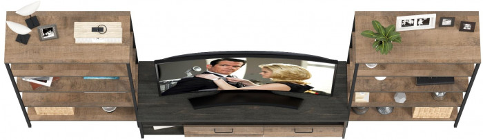 Трувор Гостиная 112, дуб гранж песочный/интра