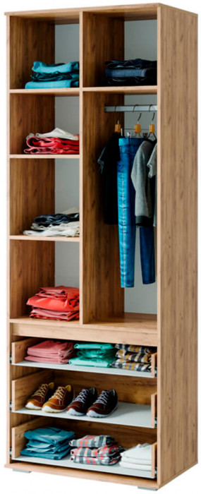 "Тренд" ШК-07 крафт/бетон/белый фп