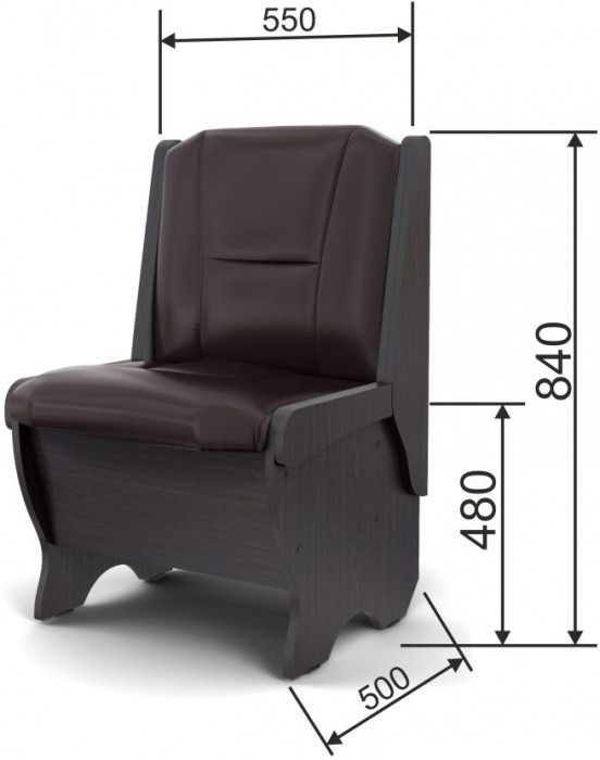 Скамья Лотос 550 венге/умбер