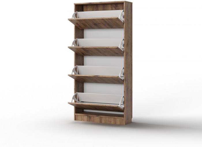 Тумба для обуви 4 двери "Аризона" - Дуб веллингтон