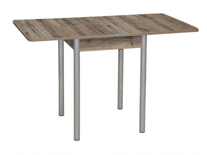 Эко 60х60 стол обеденный раскладной / велингтон/металлик