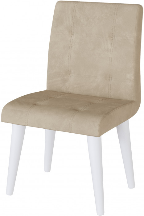 Стул Лилу бежевый (белый)