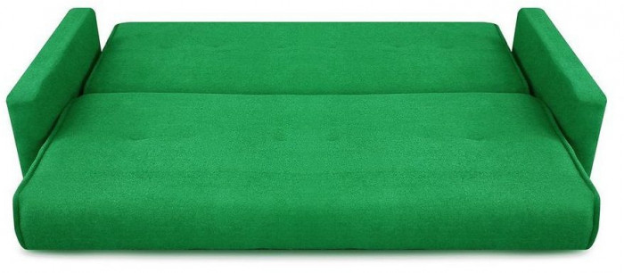 Раскладной диван-кровать, прямой, книжка, цвет зеленый, Милан 140
