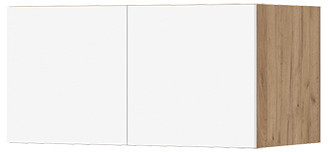 Хелен АН 02 Антресоль 800 (800х400х460) белый/дуб крафт золото