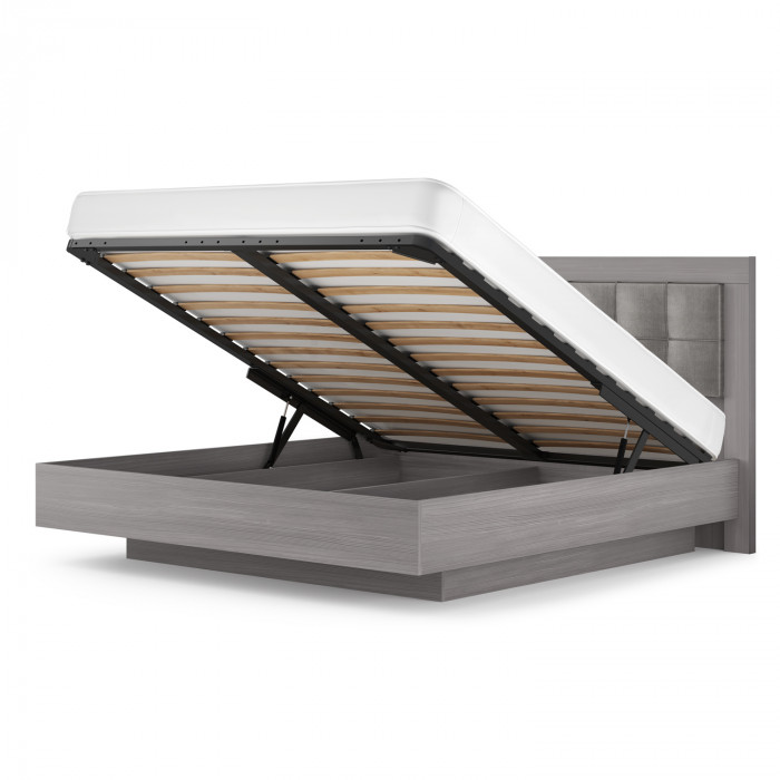 Кровать-5 с подъемным основанием 1400 экокожа Парма Нео