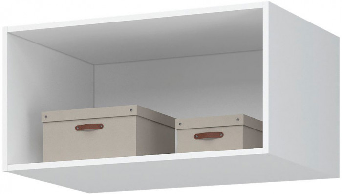 Лион АН-01 Антресоль 800 (800х400х550) Белый/Белый