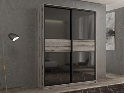 Шкаф-купе Кааппи 12 Эвок Окаменелый 130х60х230 см