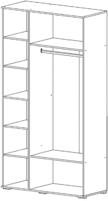 Норд Шкафы угловая композиция, Графит