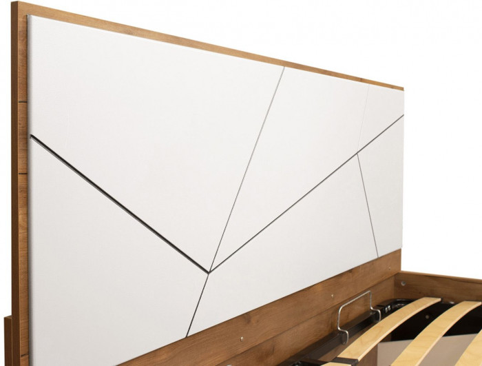 Кровать Гамма с ортопедическим основанием 54.16 Таксония/Белый