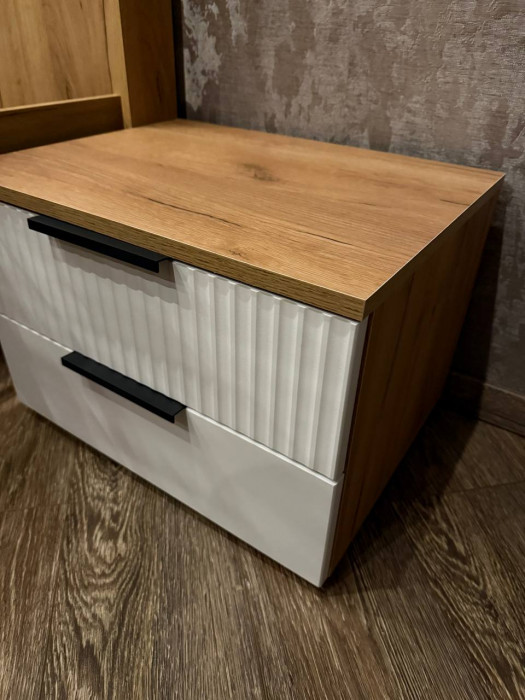 Марвэл Тумбы прикроватные 2шт, Графит/Браш графит