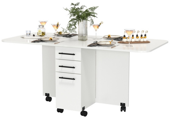 Стол-книжка с ящиками 1-6702бел, белый