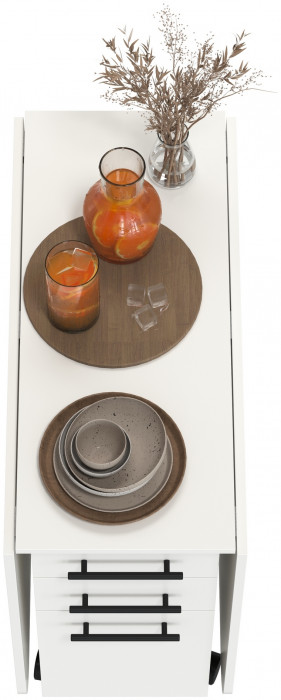 Стол-книжка с ящиками 1-6702бел, белый