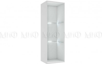 Флорис ШК-008 Шкаф-витрина однодверный, белый