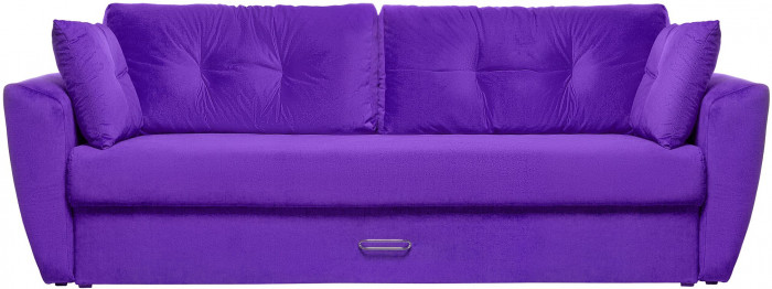 Диван-кровать Амстердам Люкс, 150х195, еврокнижка, пружинный блок, велюр, фиолетовый