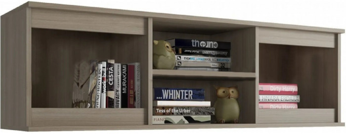 Челси Полка открытая (Антресоль) (Графит, Графит)