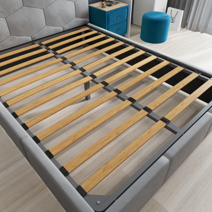 Манука Кровать интерьерная 140 винный, ортопед