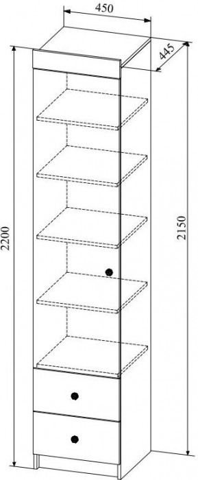 Модульная детская KI-KI композиция 5, Белый/Белое дерево