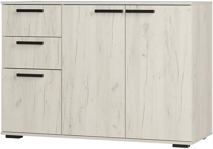 Комод "Стандарт №3" НЕВ (1200х828х460) дуб крафт белый