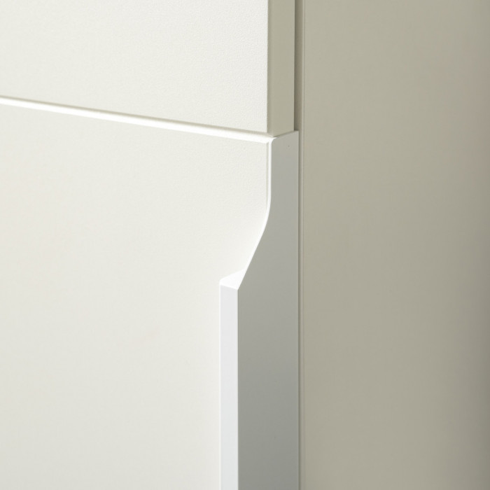 Октава 13.228 Шкаф-пенал + 13.228 Шкаф-пенал, цвет белый шагрень/дуб крафт золотой/фасады МДФ белый шагрень, ШхГхВ 64,4х35,3х197,6 см.