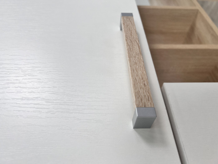 Компьютерный стол Квартет-11, Дуб крафт серый/Кашемир