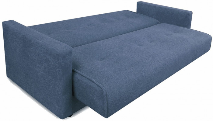 Раскладной диван-кровать, прямой, книжка, цвет серый, Милан 120