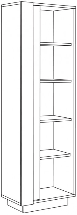 Арчи Шкаф комбинированный 10.05, дуб крафт золотой/камень тёмный
