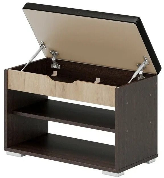 Эва Банкетка БК-002 (Дуб сонома светлый / белый)