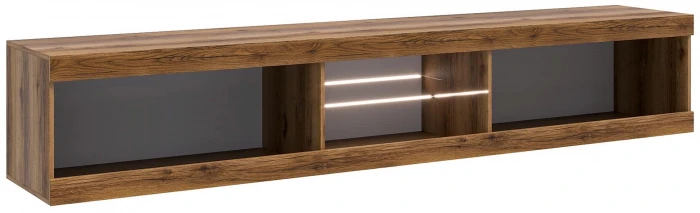 Прага Модульная Гостиная, вариант №2, Дуб Делано/Белый глянец