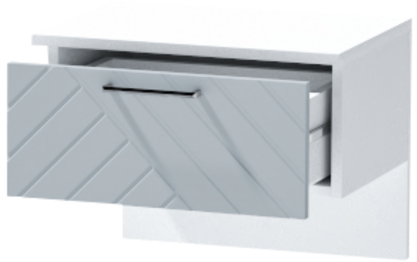 Тумба приставная "Иннэс-7", Белый/Монблан Р-856