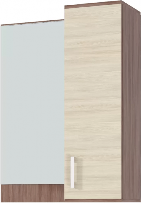 Ника Полка с зеркалом (пз800) (Белый)