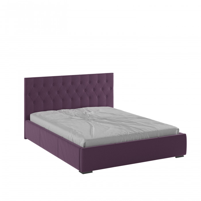 Октавия Кровать интерьерная 160 винный ромб, ортопед