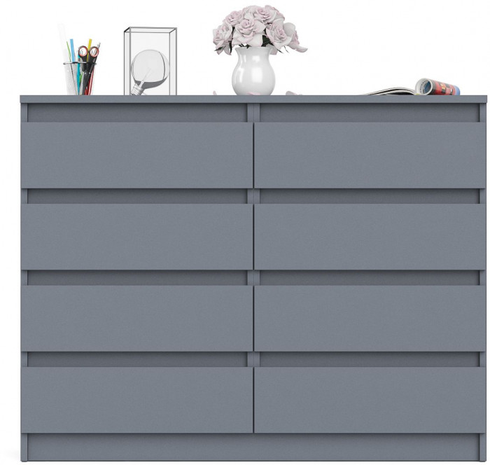 Мори Комод МК1200.8, цвет графит, ШхГхВ 120,4х41х94 см.
