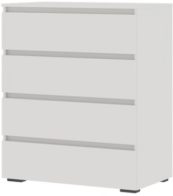 Хелен КМ 02 Комод 802 4 ящика (0,802х0,958х0,460) белый/белый