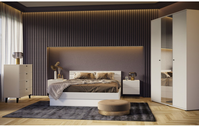 Модульная спальня Оливия (Графит, Графит Софт)