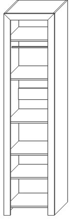 Набор мебели для гостиной "Эстель" - Дуб полярный/Сосна натуральная