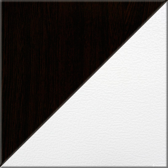 Стол письменный С-МД-1-04, цвет венге/белый шагрень, ШхГхВ 130х75х74 см., универсальная сборка