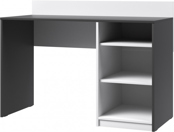 Кэнди Стол письменный КС-1 графит/белый