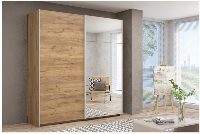 Шкаф-купе Иннэс-5 2000 Ф1/Ф2, Бодега светлый