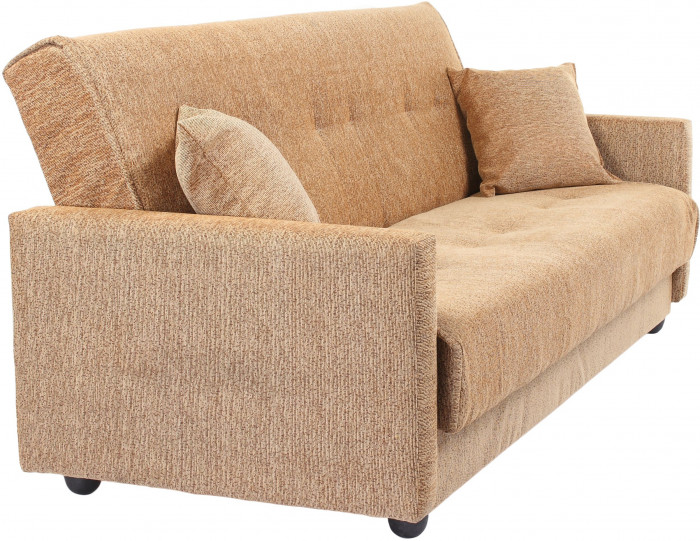 Раскладной диван-кровать, прямой, книжка, цвет бежевый, Милан 120