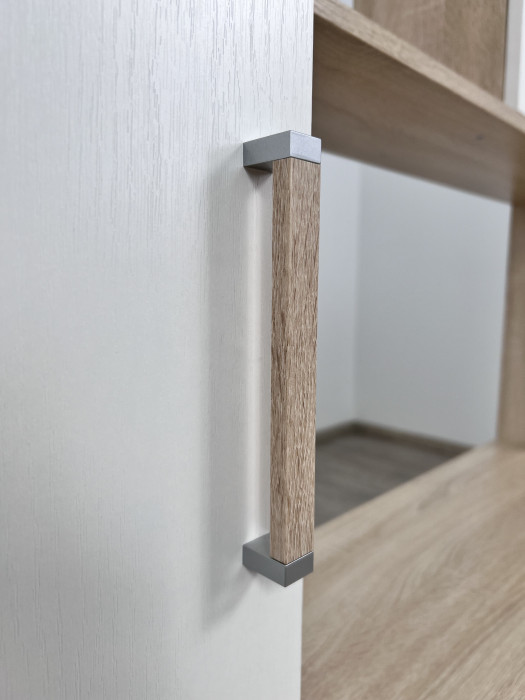 Компьютерный стол Квартет-9, Белый/Ателье светлое