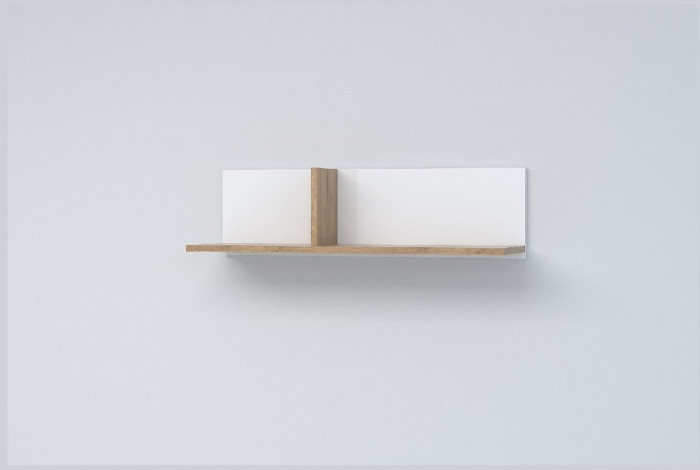 Эго Полка ПЛ-1 (Глянец Белый/Бетон Светлый)