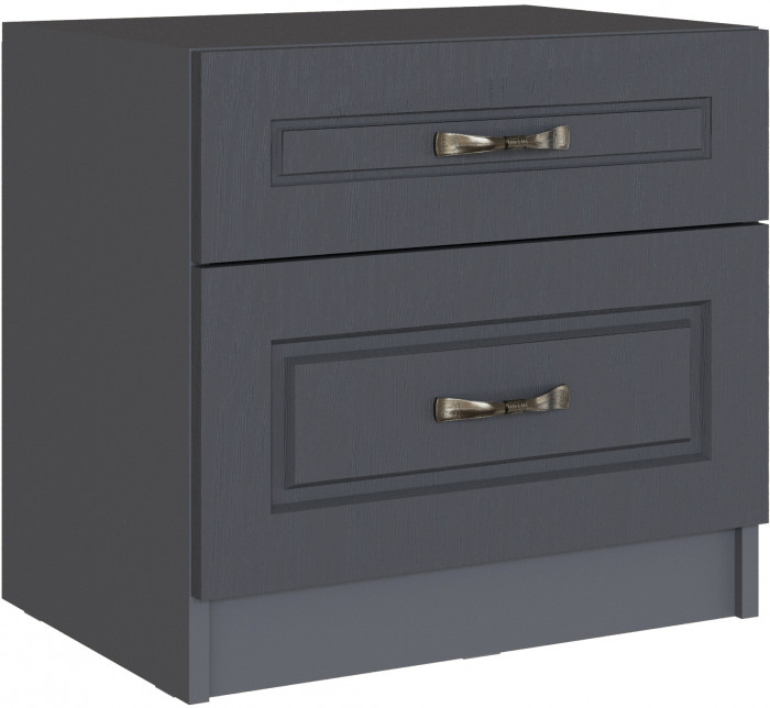 Тумба прикроватная Апполия, Графит серый/Лунный кратер