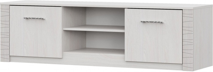 Гамма 20 Тумба для телевидеоаппаратуры (1600) Серия №4 Ясень анкор  светлый / Сандал светлый