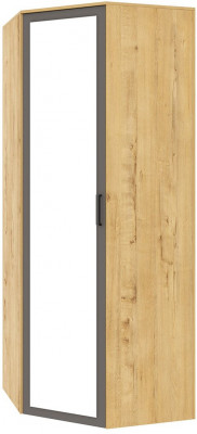 Бруно 01 Z Шкаф угловой Дуб Вотан / Серый графит