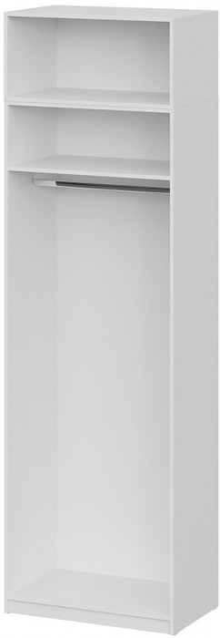 Шкаф с антресолью (полка + штанга) ШК 5 (800), Белый