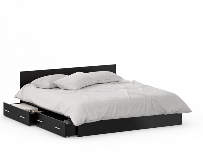 Стандарт Кровать с ящиками 1800, венге