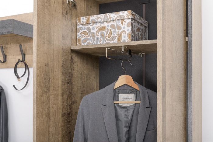 Трувор Прихожая 244, дуб гранж песочный/интра