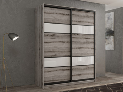 Шкаф-купе Кааппи 8 Эвок Окаменелый 170х45х230 см